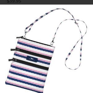 Scout Blue and Pink Crossbody Bag with Adjustable Strap